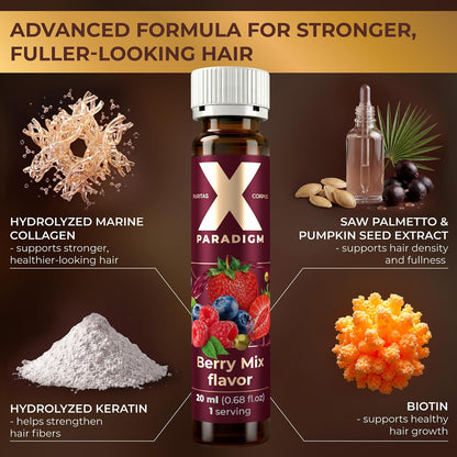 Hair Pro Liquid Collagen - Advanced Hair Growth, Strength & Scalp Support Formula