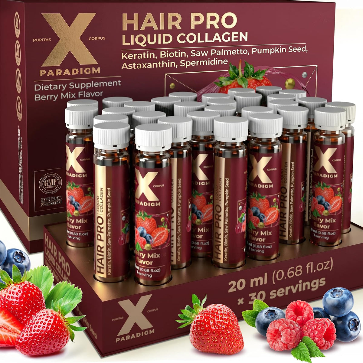 Hair Pro Liquid Collagen - Advanced Hair Growth, Strength & Scalp Support Formula
