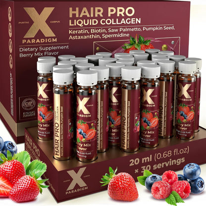 Hair Pro Liquid Collagen - Advanced Hair Growth, Strength & Scalp Support Formula