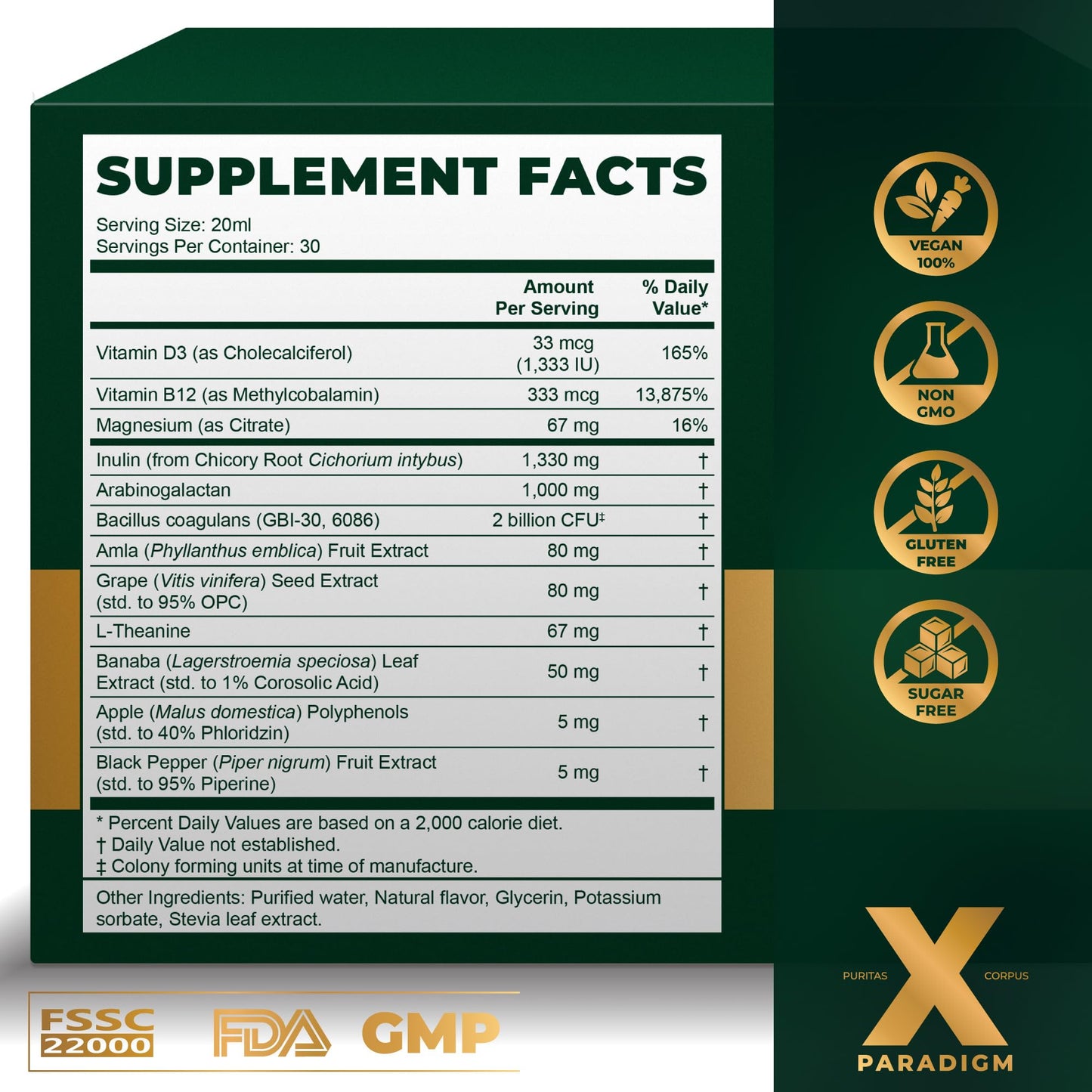 GLP-1 Booster Shots for Complete Metabolic, Gut & Wellness Support - Synbiotic Formul